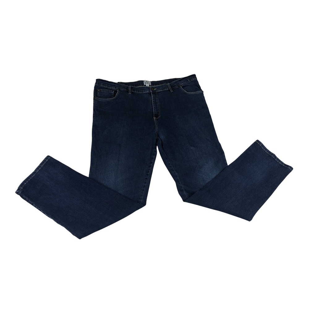 Liberty Blues Mens 48x38 Big & Tall Dark Wash Straight Leg Stretch Denim Jeans